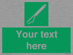 Custom sign safe condition Line throwing appliance